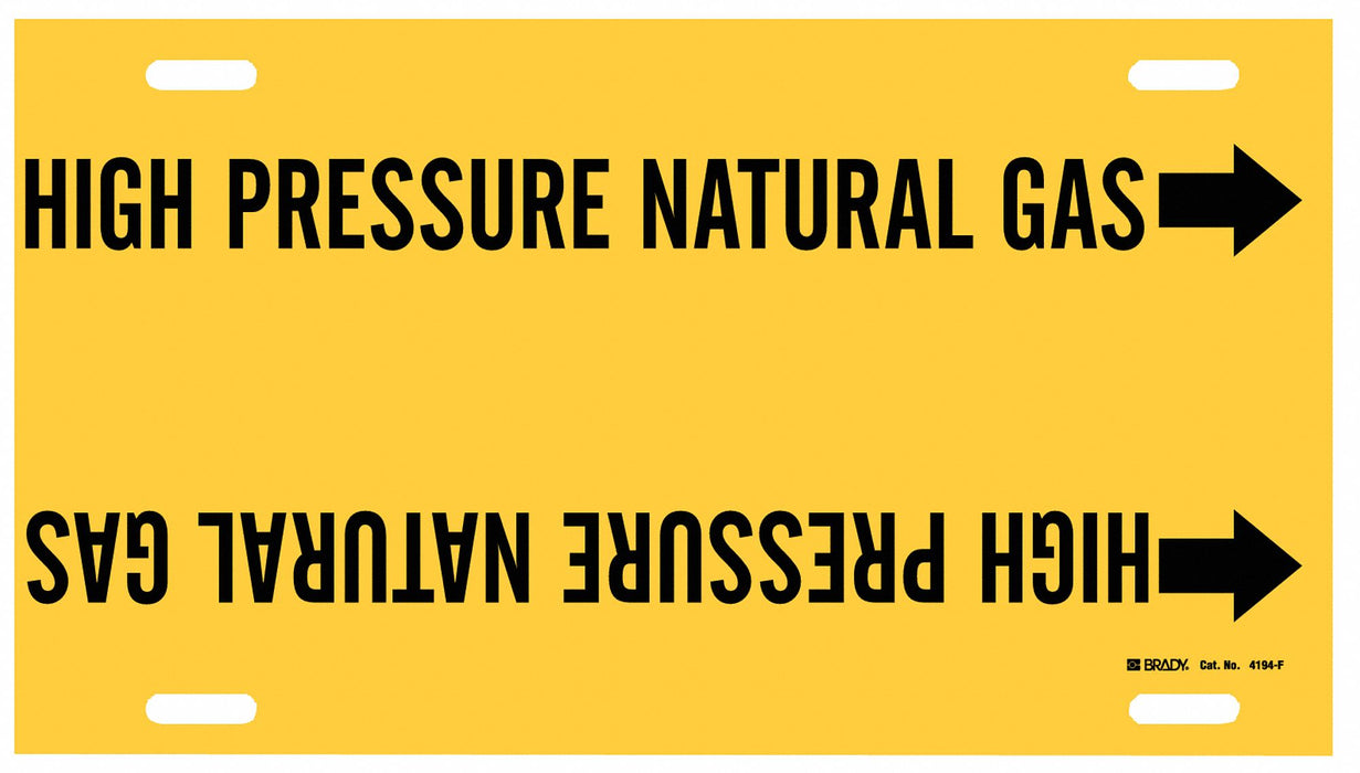 Pipe Mrkr High Prssre Natural Gas 8in H