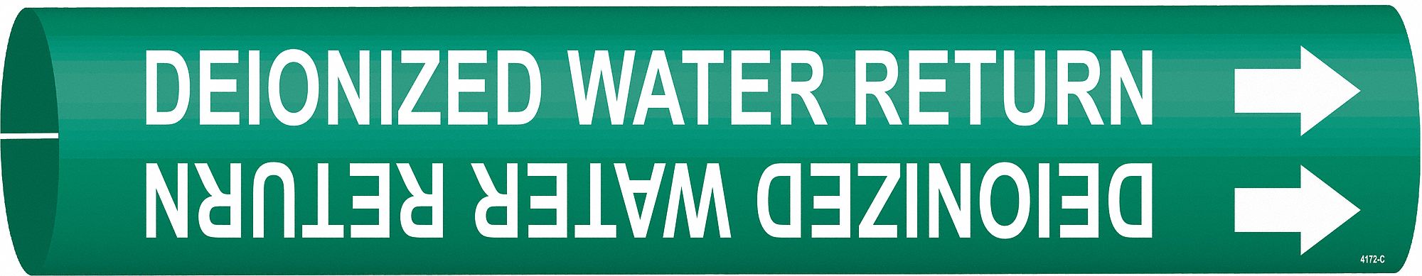 Pipe Marker Deionized Water Return 2in H