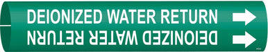 Pipe Marker Deionized Water Return 2in H