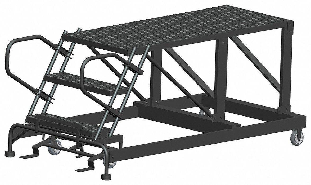 Roll Work Platform Steel Single 30 In.H