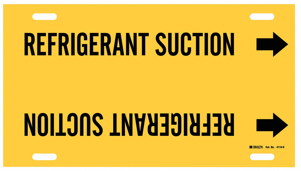 Pipe Mrkr Refrigrant Sction 8in H 16in W