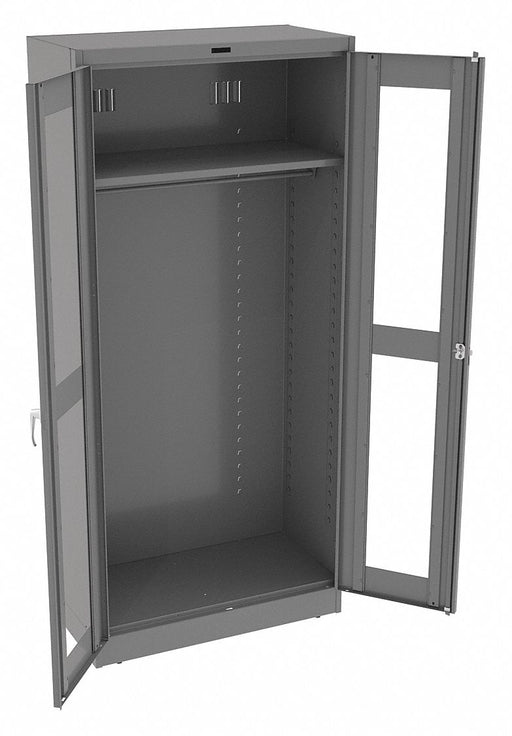 E4470 Storage Cabinet 78 x36 x18 MdGry 1Shlv