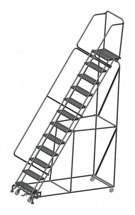 Lockstep Rolling Ladder Steel 120 In.H