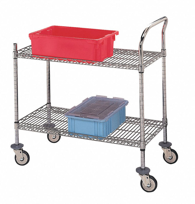 Wire Cart 40 H Chrome