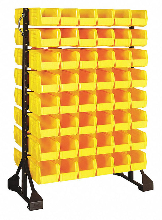 E1536 BinRailFlrRck 20inx54inx36in LdCp 100lb