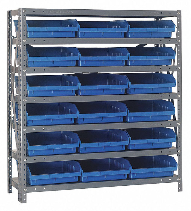E1514 Bin Shlvng 12inx39inx36in Blue