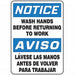 Spanish-Bilingual Notice Sign 14 X10 