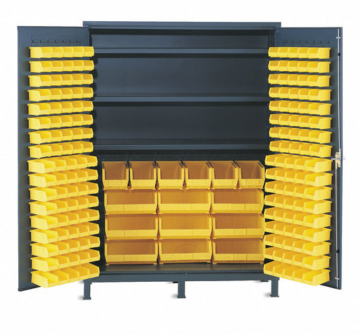 Bin Cab 84 x60 x24 SmkGry 185YlwBns