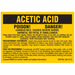 Chemical Label Black/Yellow PK25