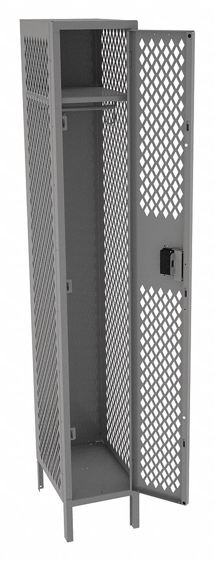Wrdrb Lckr 1x1Lckr Gray 78 x12 x18 Assm