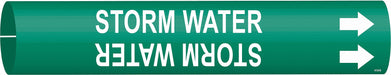 Pipe Marker Storm Water 7/8in H 7/8in W