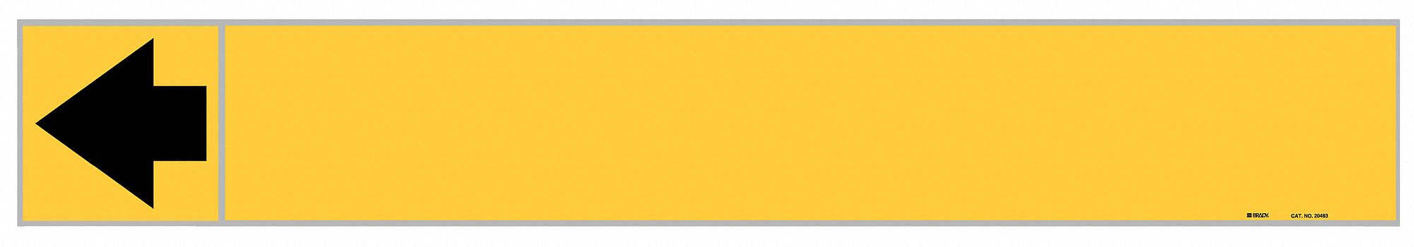 Pipe Marker Blank 1 in H 8 in W