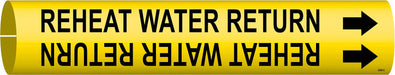 Pipe Mrkr Reheat Watr Return 2in H 2in W