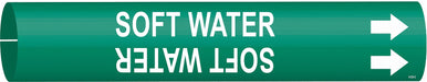 Pipe Marker Soft Water 2 in H 2 in W