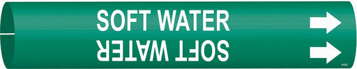 Pipe Marker Soft Water 2 in H 2 in W