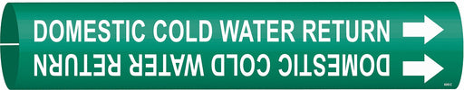 Pipe Marker Domestic Cold Water Return