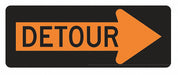 Detour Right Traffic Sign 18 x 48 
