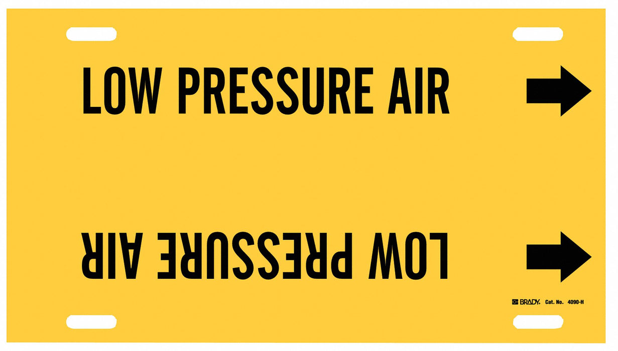 Pipe Mrkr Low Pressure Air 10in H 32in W