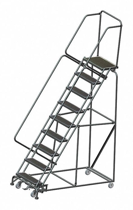 Slope Lockstep Roll Ladder Steel 90 In.H