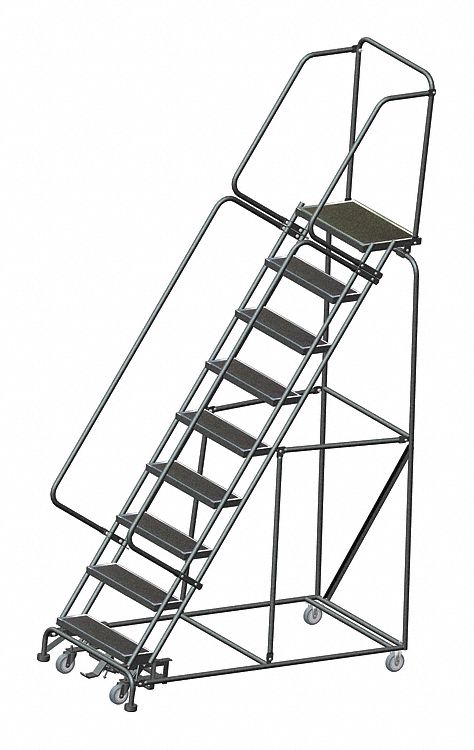 Slope Lockstep Roll Ladder Steel 90 In.H