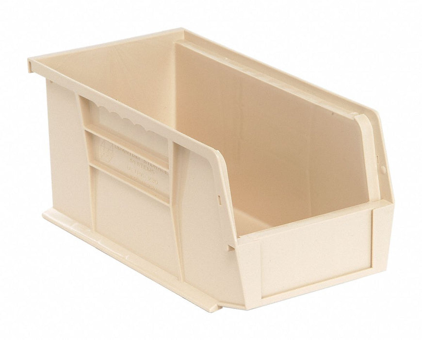 F0600 Hang and Stack Bin Ivory PP 5 in