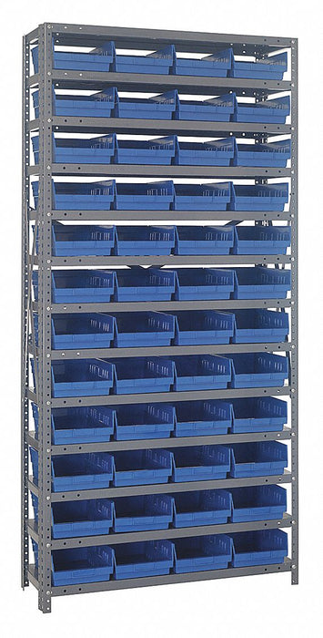 E1517 Bin Shlvng 18inx75inx36in Blue