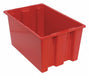 E1885 Stk and Nest Ctr Red Solid Polypropylene