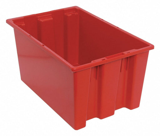 E1885 Stacking NestingTote 23.5inL 19.5inW Red