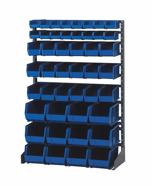 E1534 BinRailFlrRck 15inx54inx36in LdCp 37 lb