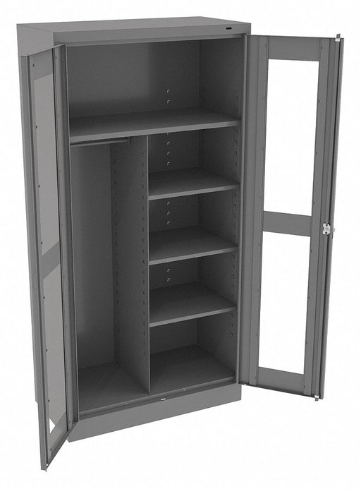 Storage Cabinet 72 x36 x18 MdGry 5Shlv