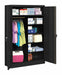 Storage Cabinet 78 x48 x18 Black 5Shlv