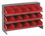 E1541 Bench Pick Rack 12x21x36in Red