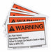 Permanent Adhesive Lbl 5inx7in Vinyl PK5