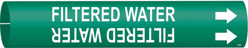 Pipe Marker Filtered Water 2 13/16in H