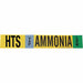 Pipe Marker Ammonia 2 1/4 in H 14 in W