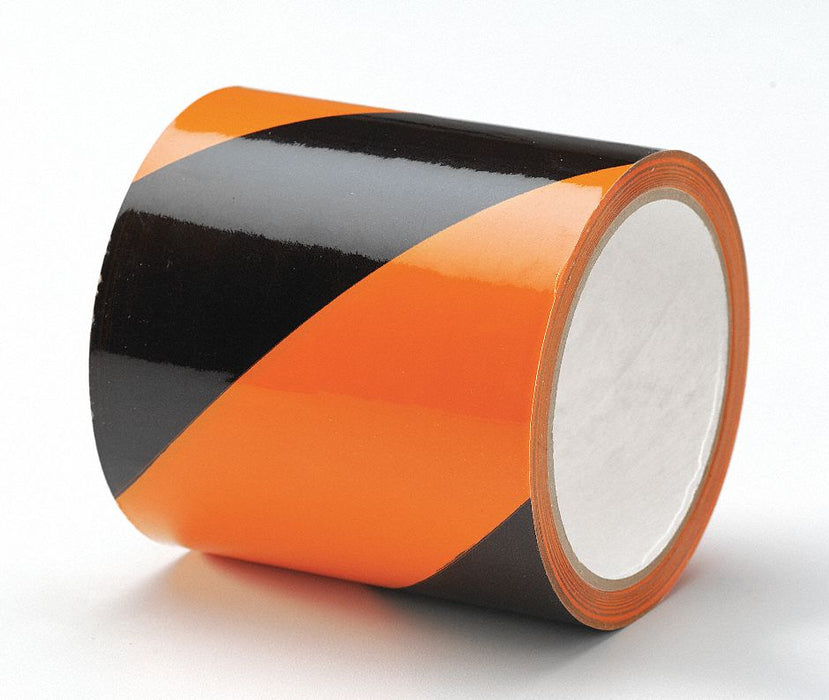 E7742 Floor Tape Black/Orange 4 inx54 ft Roll