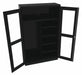 Storage Cabinet 78 x48 x18 Black 5Shlv