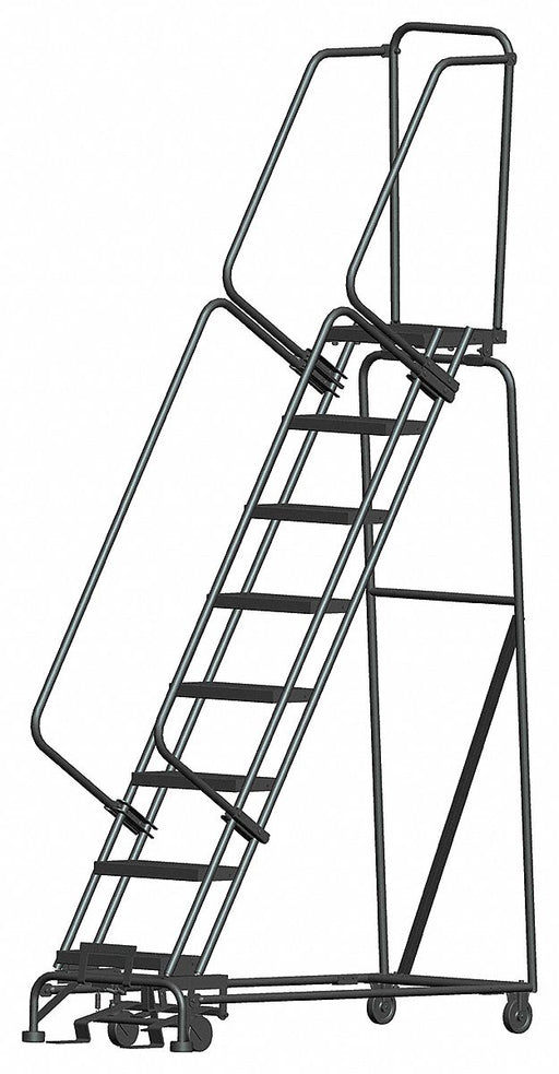 Lockstep Rolling Ladder Steel 80 In.H