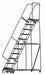 Lockstep Rolling Ladder Steel 110 In.H