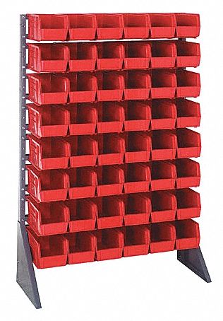 E1532 BinRailFlrRck 15inx54inx36in LdCp 37 lb