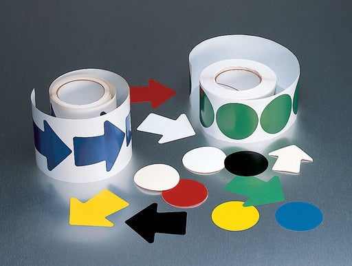 Floor Tape White 3 inx3 in Circle PK500
