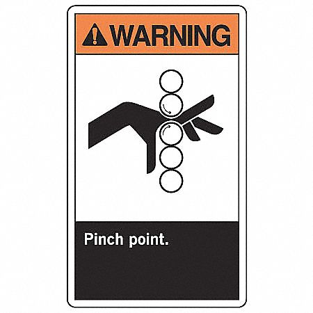 Safety Label 5 inx3 1/2 in Vinyl PK5