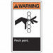 Safety Label 5 inx3 1/2 in Vinyl PK5