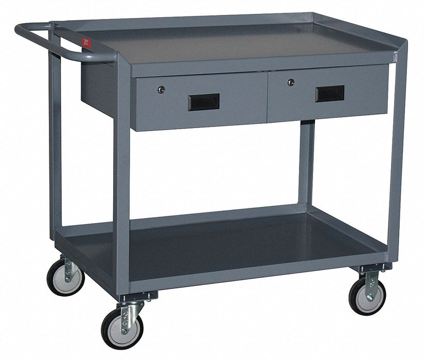 Mobile Wrkstion Steel 48 L 30 W 2 Shelf
