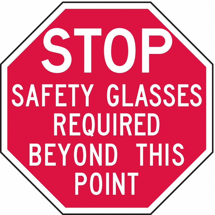 Rflct Eye Stop Sign 12inx12in Aluminum