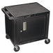 Audio-Visual Cart 150 lb Black 18 in L