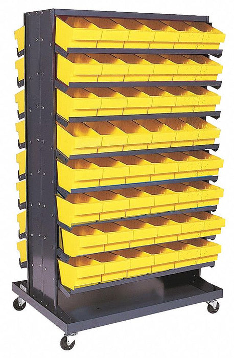 J0326 Mobile Pick Rack Yellow Steel
