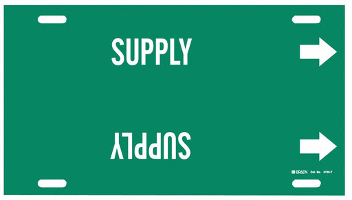 Pipe Marker Supply 8 in H 16 in W