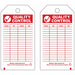 Tag Red/White 5-3/4inH 3inW PK10