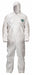 Hooded Coverall Elastic White 2XL PK50
